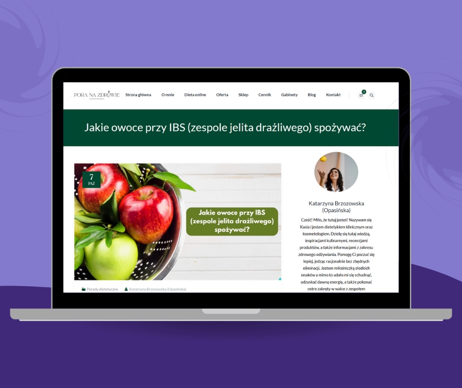 Artykuły na bloga dla dietetyka klinicznego