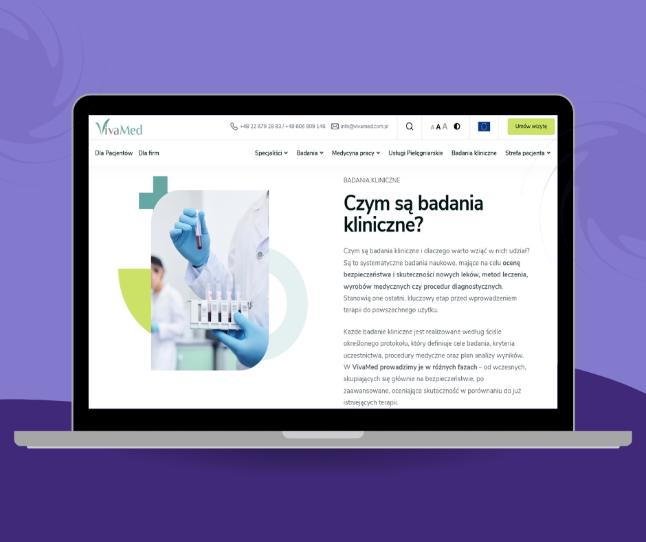 Copywriting na landing page przychodni