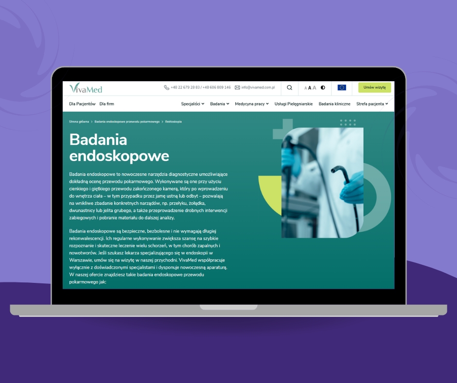 Treści na stronę internetową dla przychodni