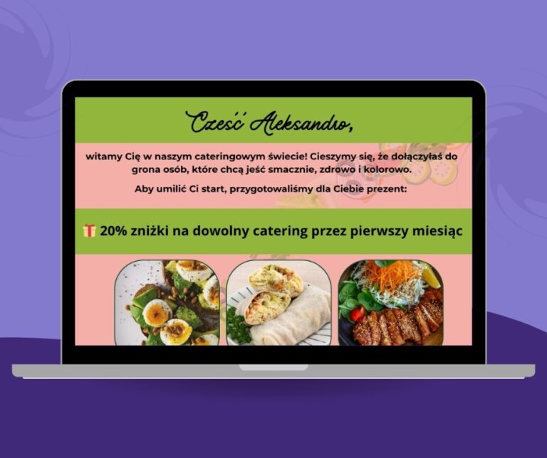 Newsletter dla cateringu dietetycznego
